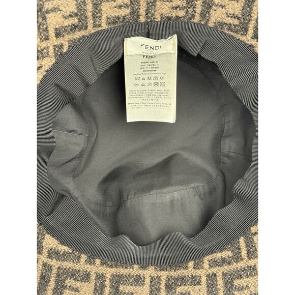 FENDI Inner Zucca Unisex Wool Hat - Picture 8 of 8